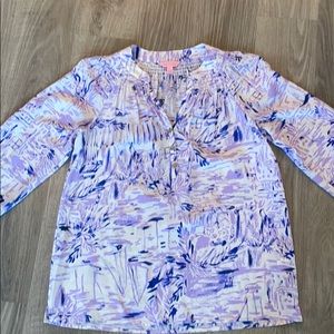 Lilly Pulitzer Rock the Dock Elsa Top 100% Silk